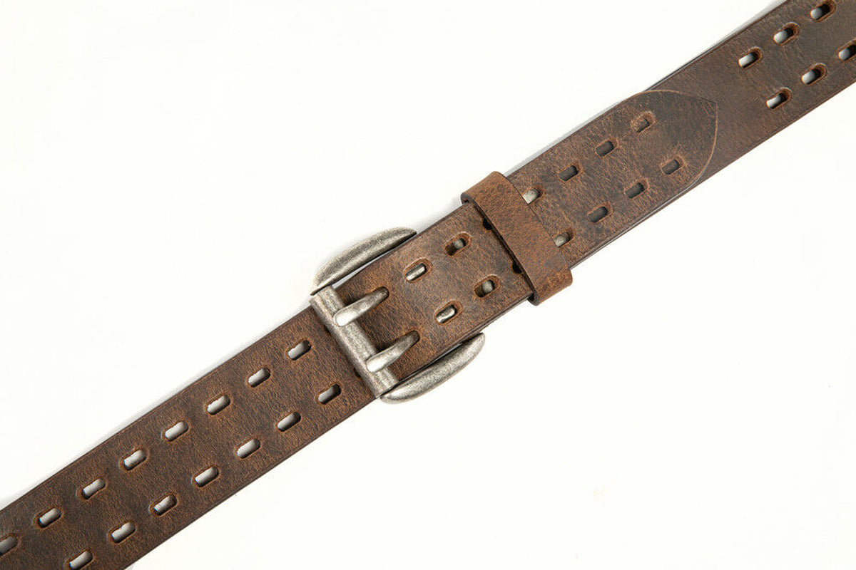 Men’S Top Grain Leather Belts for Men Genuine Solid Belt Workmen 1.5Inch Width