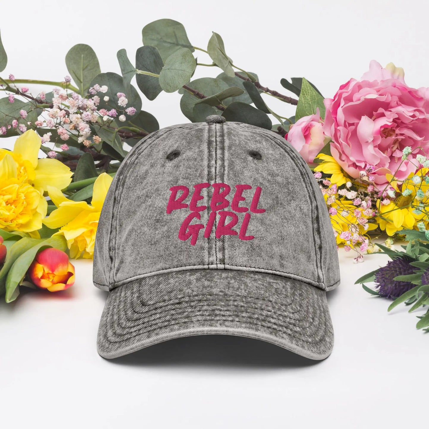 Vintage Cap REBEL GIRL Vintage Cotton Twill Cap