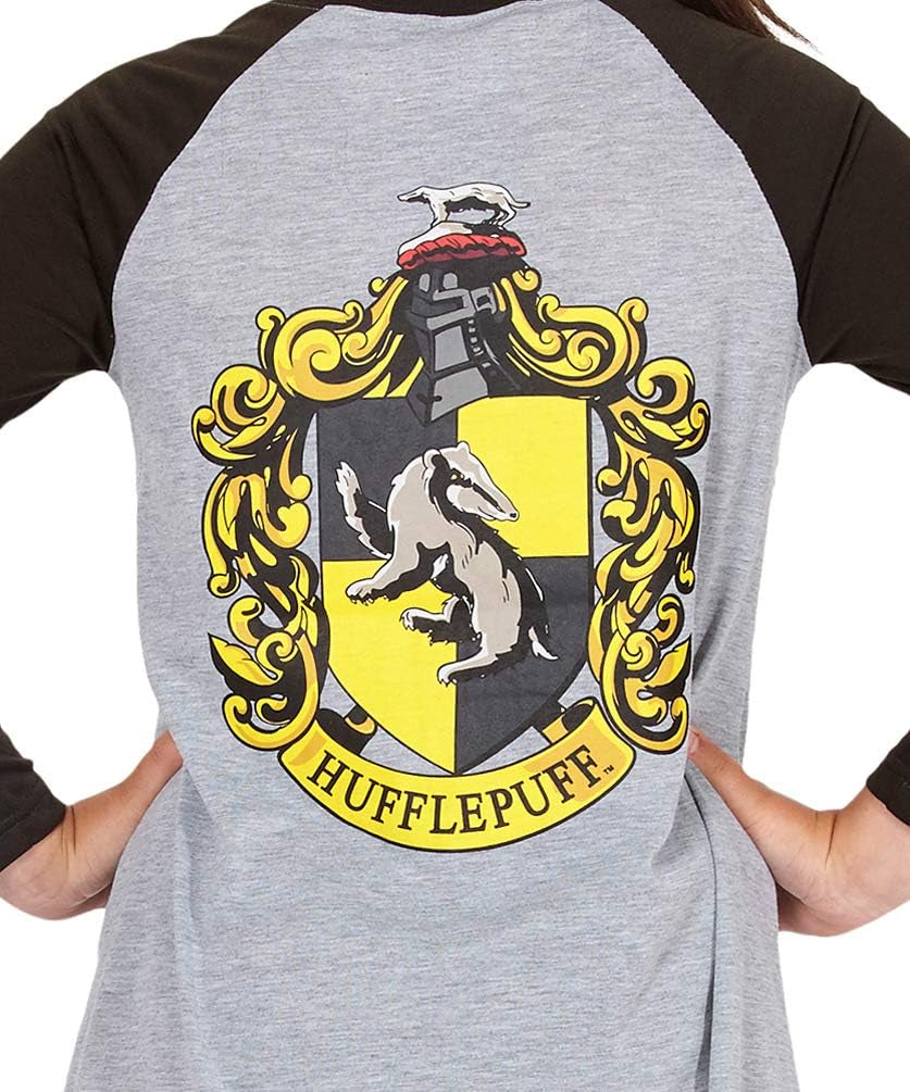 Harry Potter Nightgown for Girls Hogwarts House Raglan Long Sleeve Pajama