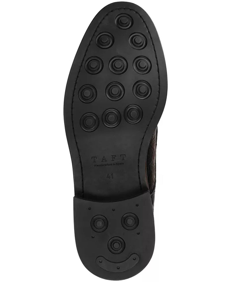 Men'S Rome Embossed Leather Cap Toe Lace-Up Boot
