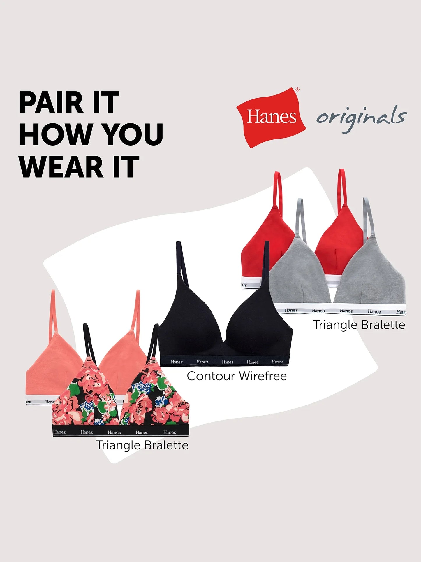 Originals Women'S Thong Underwear, Breathable Cotton Stretch, 6-Pack