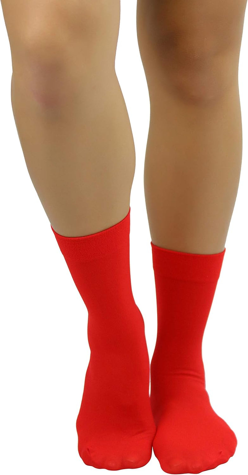 Womens Pack of 6 Trouser Solid Print Anklet Socks