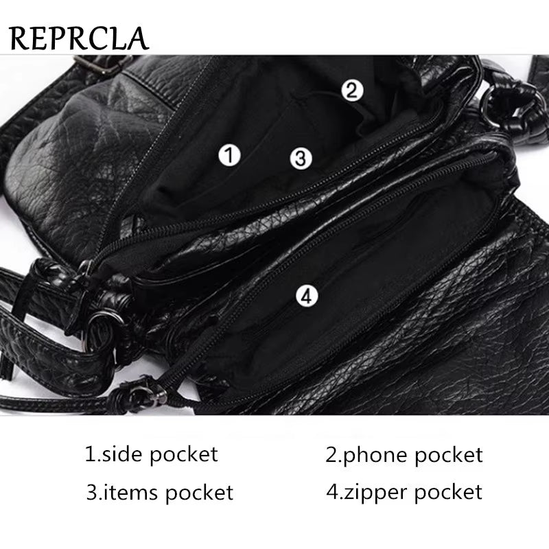 Brand Designer Women Messenger Bags Crossbody Soft PU Leather Shoulder Bag High Quality Fashion Women Bags Handbags