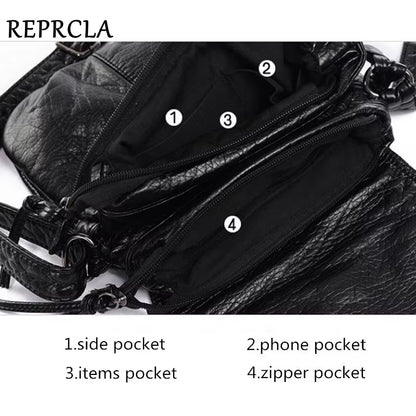 Brand Designer Women Messenger Bags Crossbody Soft PU Leather Shoulder Bag High Quality Fashion Women Bags Handbags