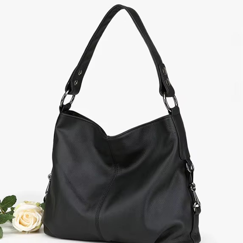 Brand New Arrival Extra Soft Real Leather Women Shoulder Bags Solid Colors Genuine Cow Leather Handbags Fashion GS07