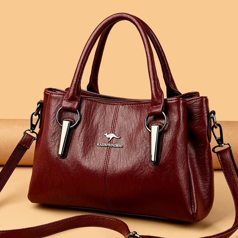 High Quality Cow Leather Ladies Handbags Fashion Luxury Female Messenger Tote Bags Women Genuine Leather Shoulder Crossbody Sac