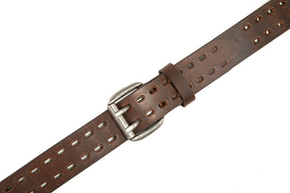 Men’S Top Grain Leather Belts for Men Genuine Solid Belt Workmen 1.5Inch Width