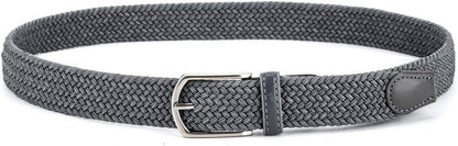 Braided Canvas Woven Elastic Stretch Belts for Men/Women/Junior with Multicolored