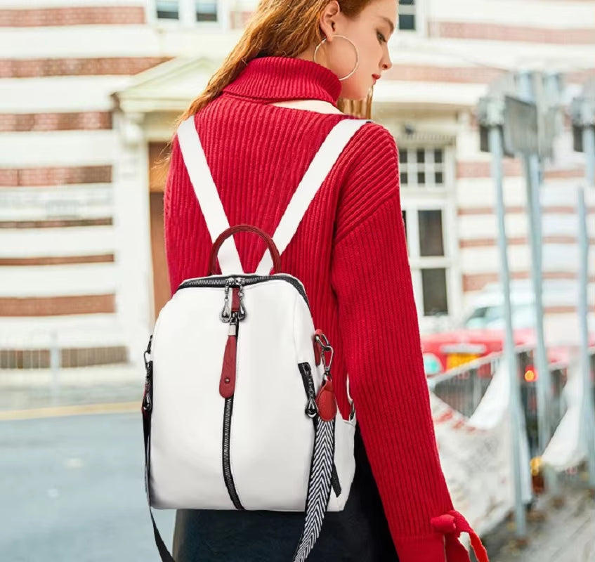 Women’S Backpack Fashion Designer High Quality Soft Leather Large Capacity Travel Shoulder Bags School Bag Ladies Backpacks