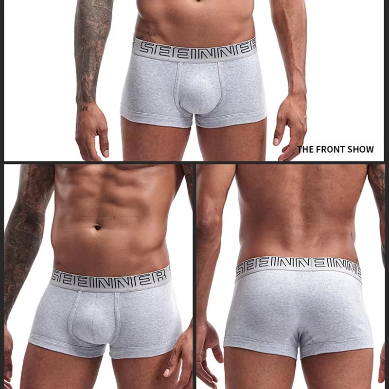 Men Underwear Boxer Shorts Cotton Soft Cueca Masculina Boxers Homme Calzoncillos Underpants