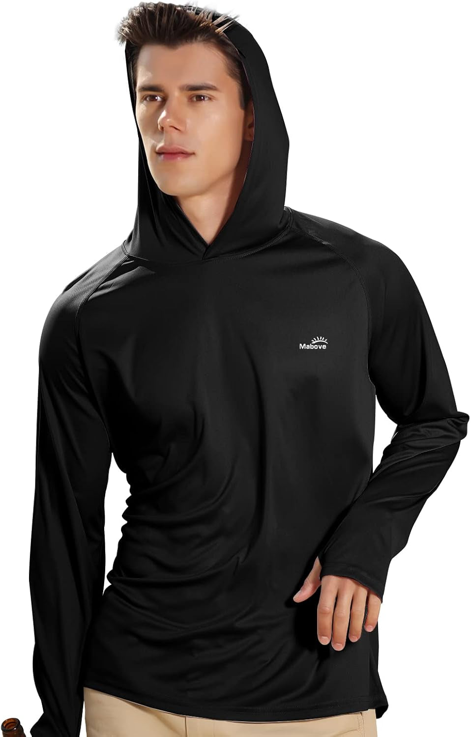 Men'S UPF 50+ Long Sleeve Sun Shirts UV Protection Hoodie Rash Guard Hiking Fishing Swim T Shirt