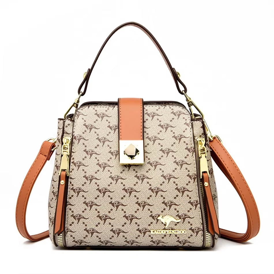 Luxury Genuine Brand Handbags Women'S Bags Designer Handle Bags High Quality Shoulder Messenger Bags Fashion Leather Sac a Main