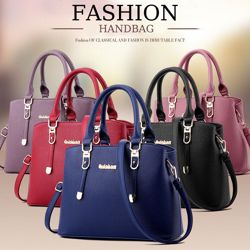 Women Lady Leather Handbags Messenger Shoulder Bags Tote Satchel Purse Large