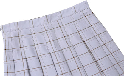 Women Girls Short High Waist Pleated Skater Tennis Skirt