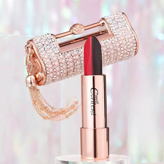 5 in 1 Locks Matte Lipstick Lasting Pigmented Waterproof Makeup Silky Touch Charming Woman Beauty Cosmetic