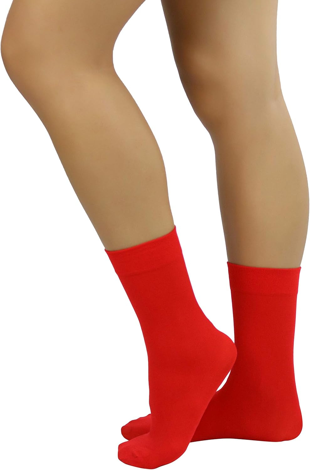 Womens Pack of 6 Trouser Solid Print Anklet Socks