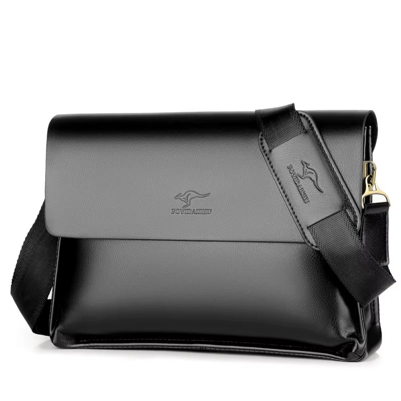 Kangaroo Men Bag Fashion Pu Leather Crossbody Bag Shoulder Men Messenger Bags Vintage Casual Designer Handbags Man Bags
