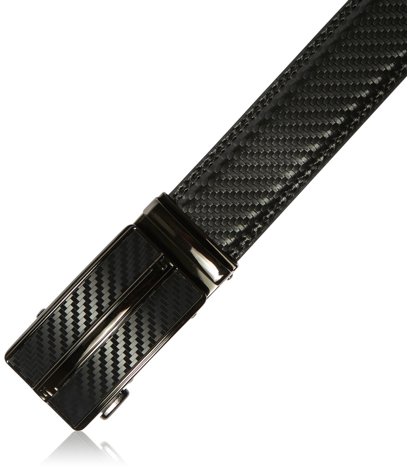 Genuine Leather Mens Ratchet Belt Belts for Men Adjustable Automatic Buckle