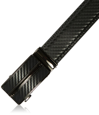 Genuine Leather Mens Ratchet Belt Belts for Men Adjustable Automatic Buckle