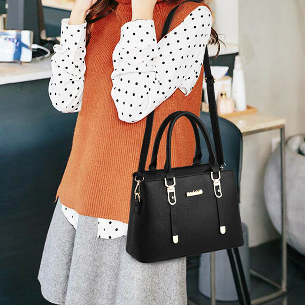 Women Lady Leather Handbags Messenger Shoulder Bags Tote Satchel Purse Large