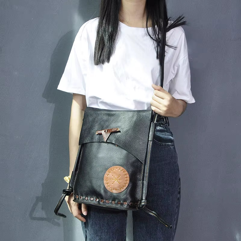 2021 Genuine Leather Famous Brand Luxury Ladies Retro Small Purse and Handbag Shoulder Bag Women Design Female Elegant Bag 6632