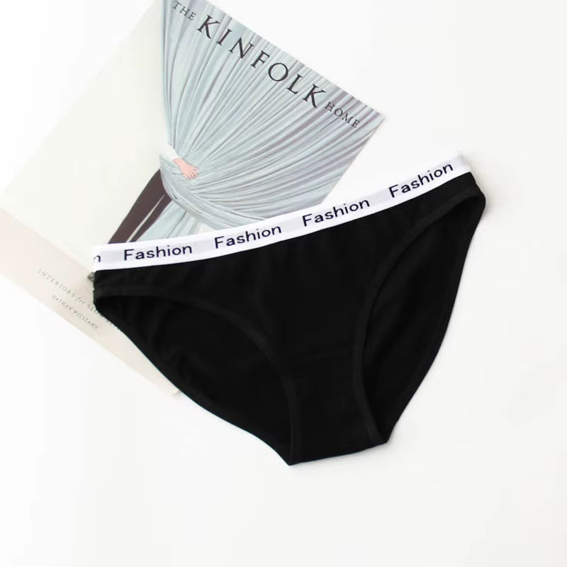 3Pcs Cotton Panties Female Underpants Fashion Women Briefs Underwear Sports plus Size Lingerie Women'S Intimates