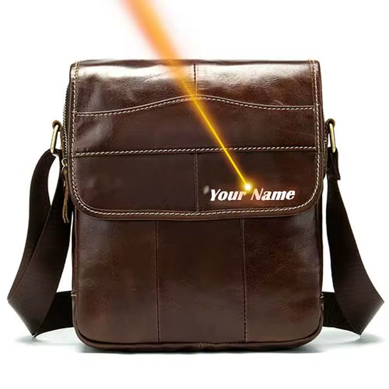 MVA Men'S Genuine Leather Bag Crossbody Bags for Men Messenger Bag Men Leather Fashion Men'S Shoulder Bags Male Handbags 1121