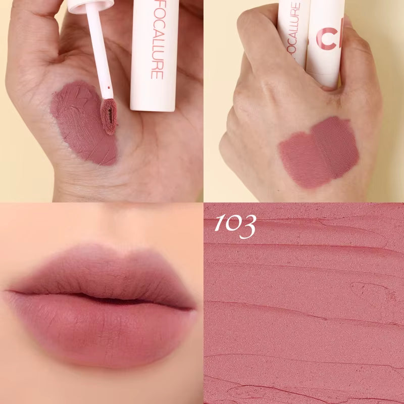 Matte Lipstick Velvet Mist Lip Clay Not Dry Lip Cream 25 Color Nude Lip Stick Waterpoof Lip Cosmetic Makeup Wholesale