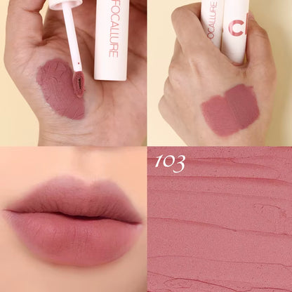 Matte Lipstick Velvet Mist Lip Clay Not Dry Lip Cream 25 Color Nude Lip Stick Waterpoof Lip Cosmetic Makeup Wholesale