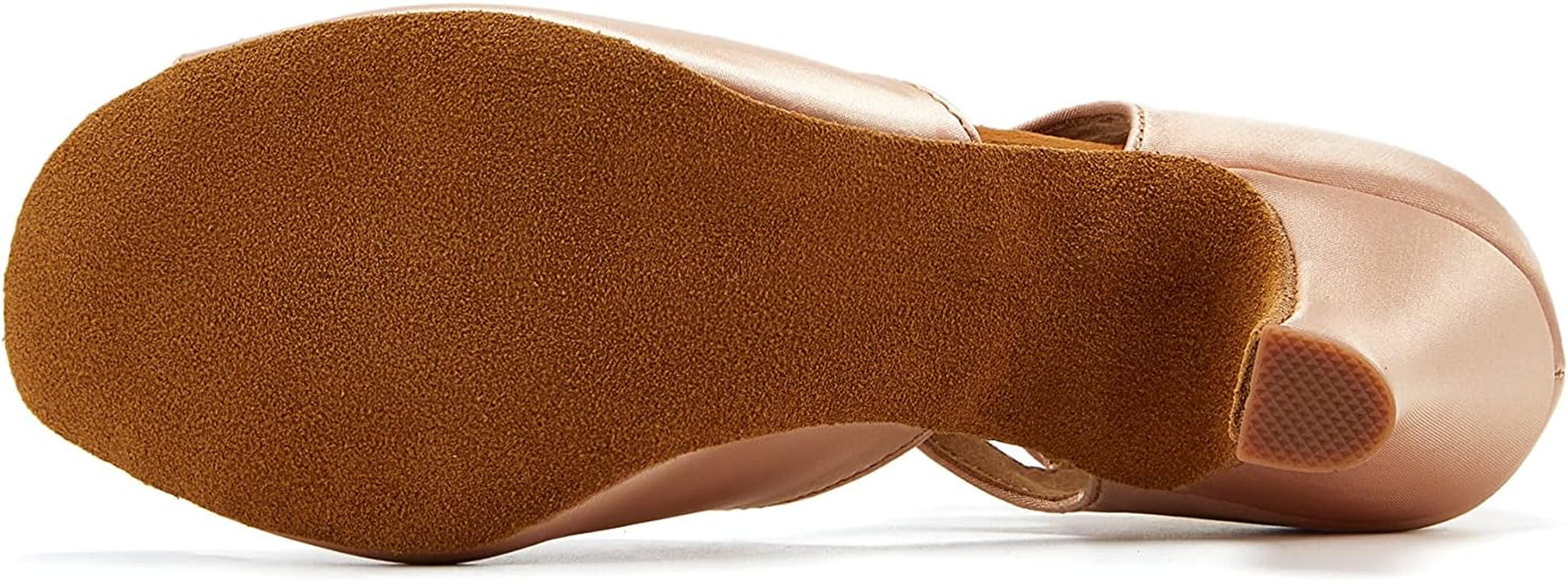Ballroom Dance Shoes Womens Performance Latin Salsa Dancing Shoes Middle Heels with 2.4 Inch Heels Z06
