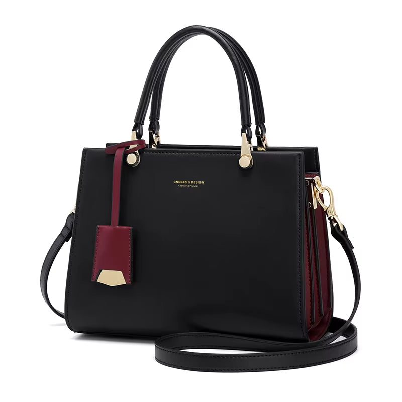 Women'S Handbags Shoulder Bags for Female Luxury Designer Top-Handle Tote Bag Purse Wallet Quality Leather