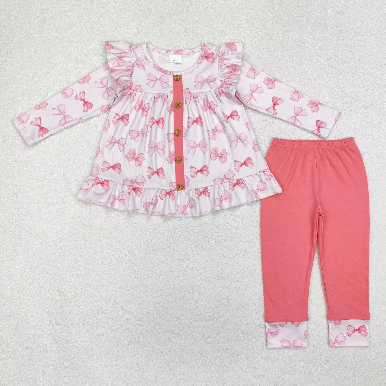 Wholesale Infant Long Sleeves Clothing Blue Flower Shirt Baby Girl Floral Outfit Toddler Skirt Skorts Shorts Children Kids Set