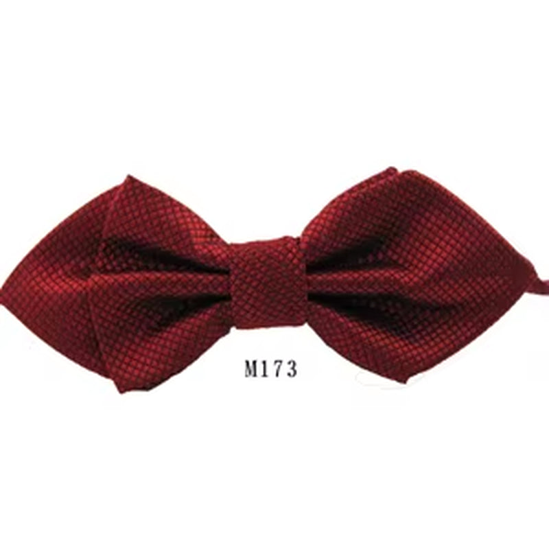 NEW Classic Bowtie Fashion Neckwear Adjustable Men Bow Tie for Wedding Solid Color Polyester Suits Bowties for Men
