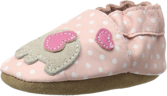 Baby Girls and Unisex Soft Soles Slip-Resistant Crib Shoes Slippers for Infant and Toddler, 0-24 Months
