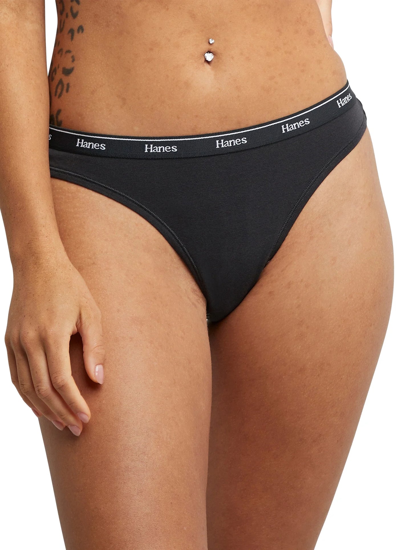 Originals Women'S Thong Underwear, Breathable Cotton Stretch, 6-Pack