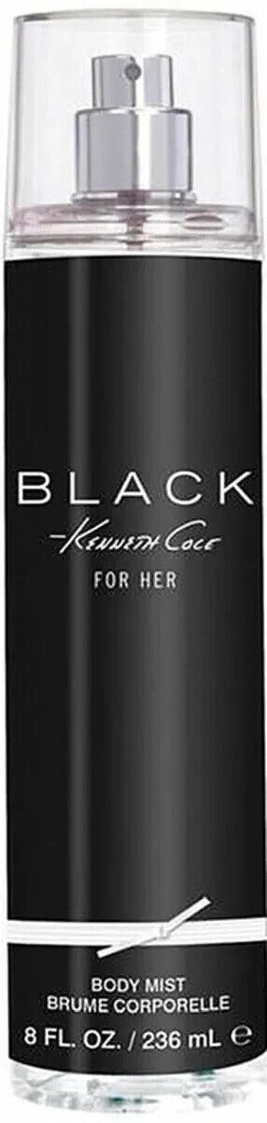 Black by Kenneth Cole for Women Perfume Mist 8 Oz New