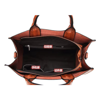 Fashion Leather Women Handbags New Shoulder Bag Oil Wax Leather Bags Female Messenger Crossbody Bag Tote Green Bolsos 2023