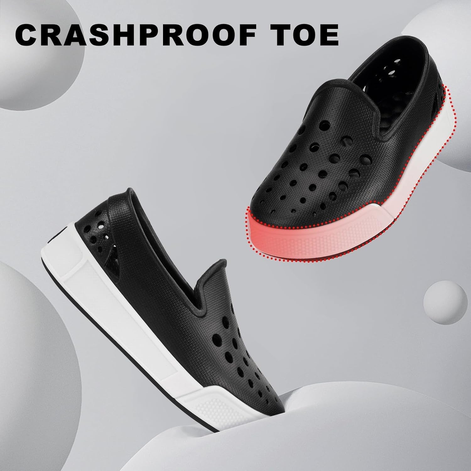 Kids Water Shoes Toddler Girls Boys Slip-On Sneakers Lightweight Breathable Sandals for Outdoor Indoor