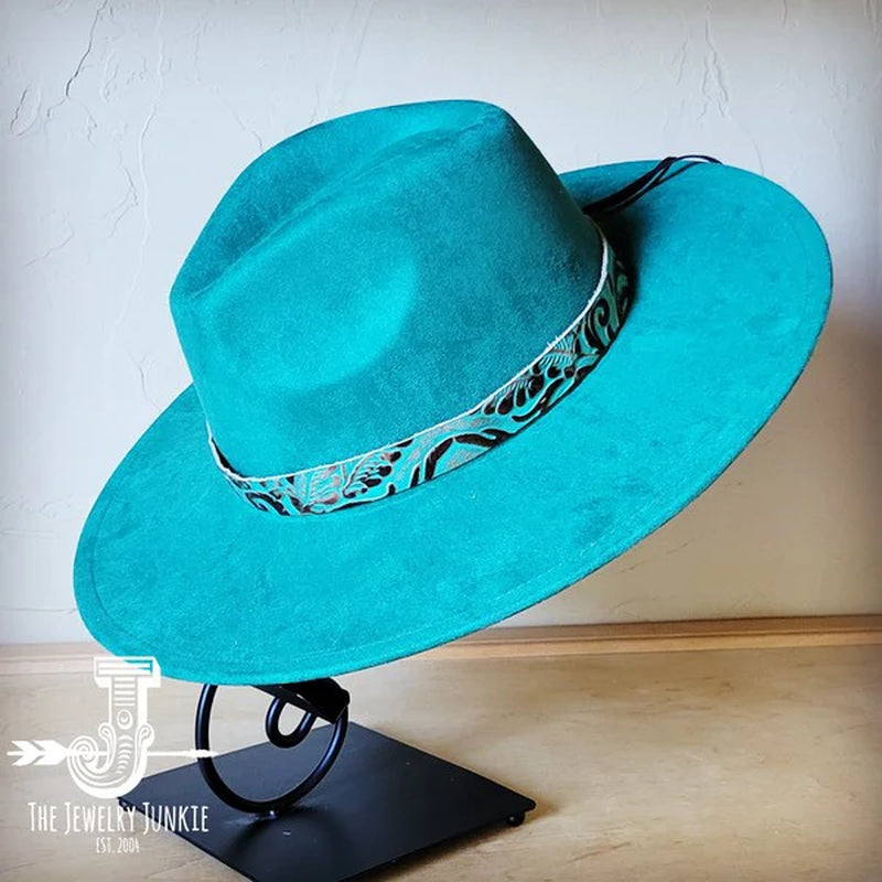 Cowboy Turquoisewestern Leather Band W/ Choice Hat