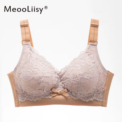 Sexy Lace Brassiere Wire Free Push up Bra Lingerie In-House Design 3/4 B C Dup Woman Lingerie 2021 Women'S Intimates