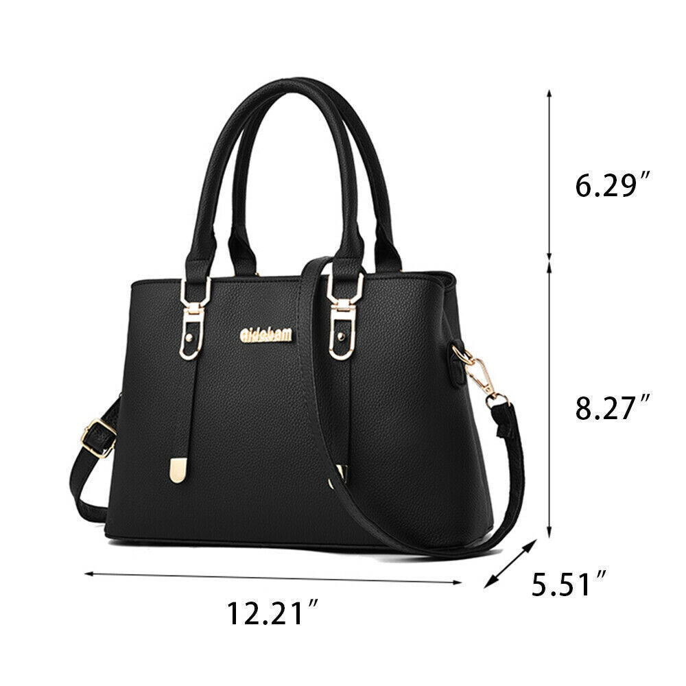 Women Lady Leather Handbags Messenger Shoulder Bags Tote Satchel Purse Large