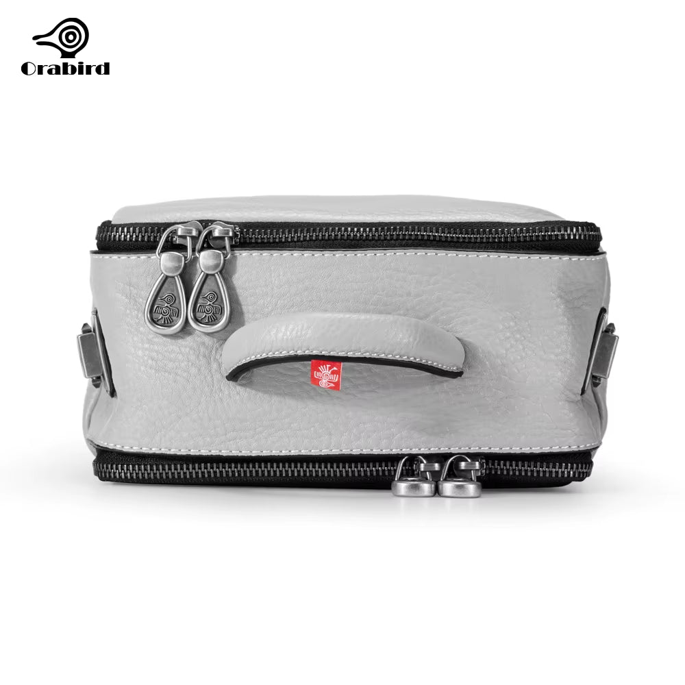 Casual Crossbody Square Bags Ladies Soft Cowhide Genuine Leather Both Sides Zipper Women'S Shoulder Handbags
