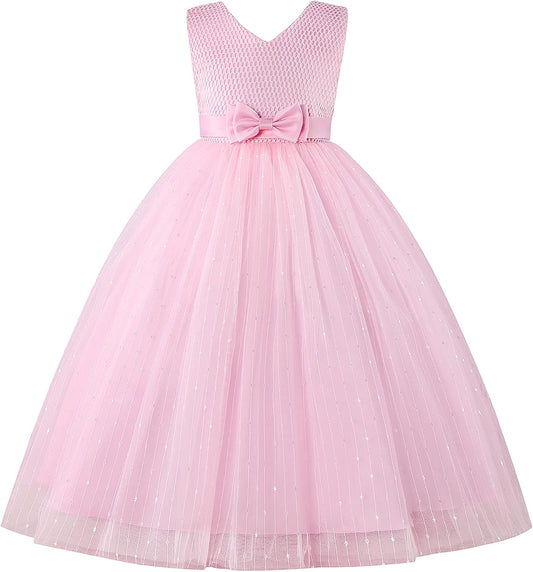 Girls Dress Party Dress for Girls Knee Length Cute Priness Dress Christmas Holiday Dress