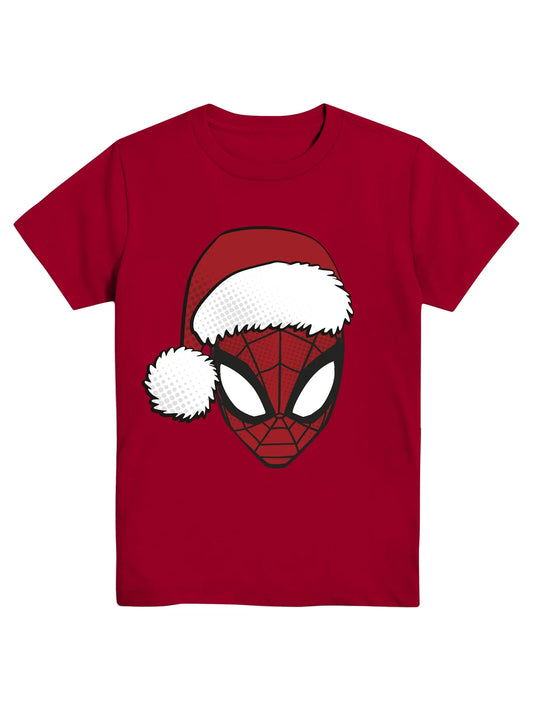 Spidey Clause, Boys Crew Neck Short Sleeve T-Shirt, Sizes 4-18