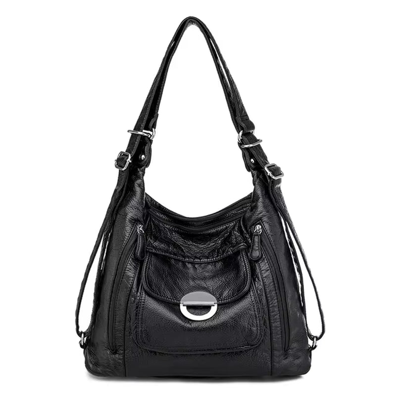 Genuine Leather Handbags Multifunction Casual Tote Bag Bagpack Mochilas Bags for Women Shoulder Bags Ladies Hand Bag Bolsas