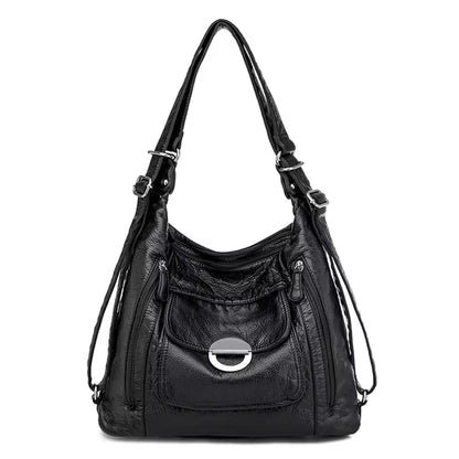 Genuine Leather Handbags Multifunction Casual Tote Bag Bagpack Mochilas Bags for Women Shoulder Bags Ladies Hand Bag Bolsas